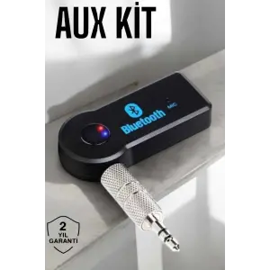 Bluetooth Araç Kiti Bt 350 Aux Çıkışlı Tüm Araçlara Uyumlu