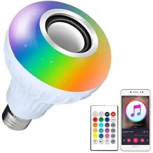 Bluetooth Hoparlör Akıllı Led Ampul Lamba Bx40