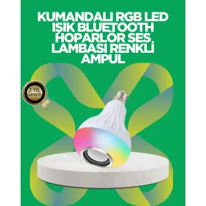 Bluetooth Hoparlörlü LED Ampul – 12W Enerji Tasarruflu