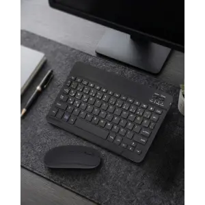 Bluetooth Klavye Mouse Seti Taşınabilir Wireless Bilgisayar Aksesuarı
