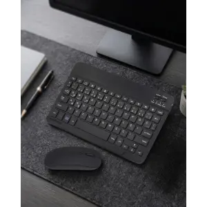 Bluetooth Klavye Mouse Seti Taşınabilir Wireless Bilgisayar Aksesuarı