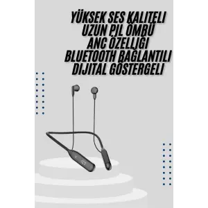Bluetooth Kulaklık Kablolu Android ve İOS Uyumlu ANC Özellikli