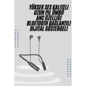 Bluetooth Kulaklık Kablolu Android ve İOS Uyumlu ANC Özellikli