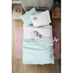 Box Punch Nakışlı Bebek Nevresim Takımı Dolly