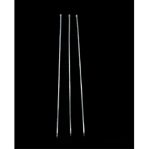 Burgulu Kuşbaşı Şişi - Metal - Kalın Kare - 50 cm