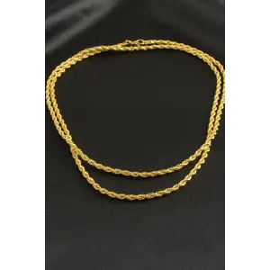 Burgulu Zincir Kolye 80 cm