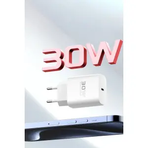 C87c 30w Type-c Çıkışlı Ekstra Dl51 1m Type-c To Type-c Kablolu Pd Şarj  - Beyaz