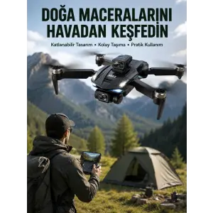 Canlı Görüntü Aktarımlı Çift Kameralı Uzaktan Kumandalı Drone