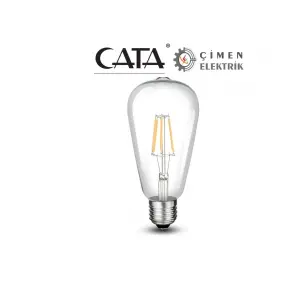 CATA CT 4353 8W Rustik Led Ampul 6400K Beyaz Işık E27 Duy