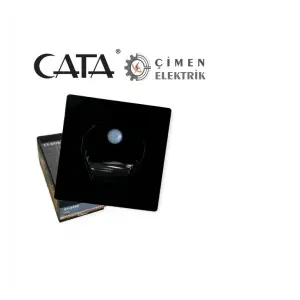 CATA CT 5170 1W Siyah Kasa Sensörlü Koridor Aydınlatması 6400K Beyaz Işık