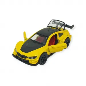 Çek Bırak Metal Arabalar  cm - 3671C - Sarı - 1 ADET