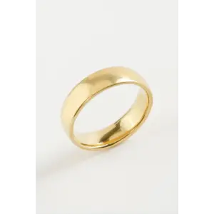 Çelik Alyans Yüzük 6 mm