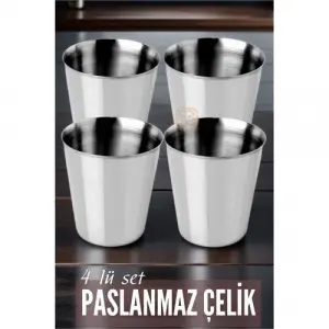 Çelik Bardak Seti 4 Adet Fazio Giacinto Design 719313