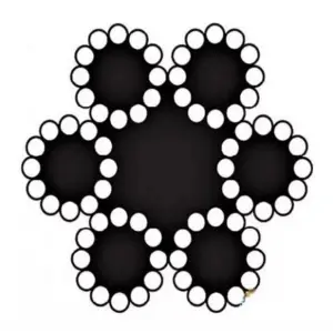Çelik Halat 6 mm 10 Metre (6X12+7 K.ÖZ)
