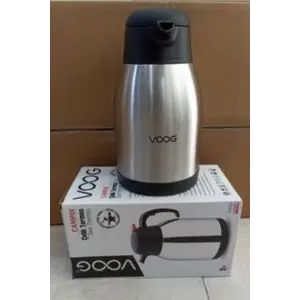 Çelik termos 2 litre bordo renk 12 saat yalıtım süresi ile içecek saklama termosu