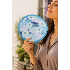 Çiçek Kore Yelpaze 20 cm
