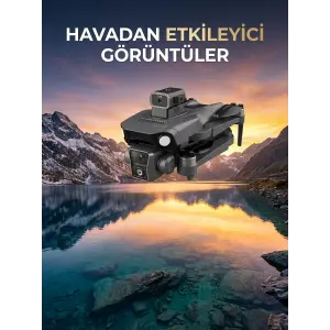 Çift Kameralı GPS Drone Geniş Açılı Havadan Görüntüleme Sistemi