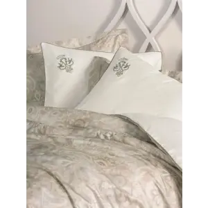Çift Kişilik Elit Saten Nev Takımı Beatrix Bej