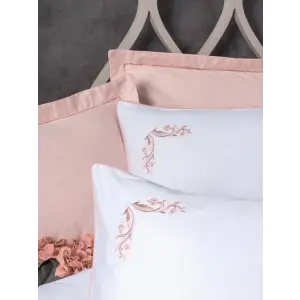 Çift Kişilik Elit Saten Nev Takımı Melinda Pembe