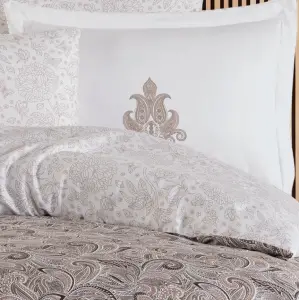 Çift Kişilik Saten Nev Mirabel Kahve