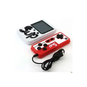 Çift kollu beyaz mini atari nostaljik oyunlu oyun konsolu bluetooth yok - Elektronik