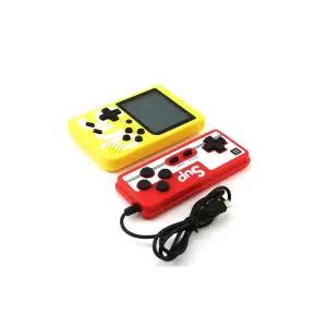 Çift kollu mini atari oyun konsolu sarı renk bluetooth özelliği yok - Elektronik