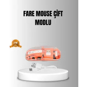 Çift Modlu Kablosuz Bluetooth 5.0 + 2.4GHz Mouse – 3 Cihaz Bağlantılı, Hızlı Geçiş Düğmeli