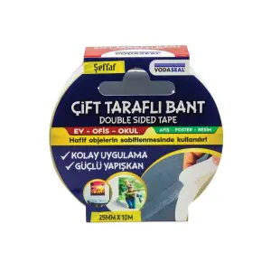 Çift Taraflı Filmik Bant 25 mm 10 Metre