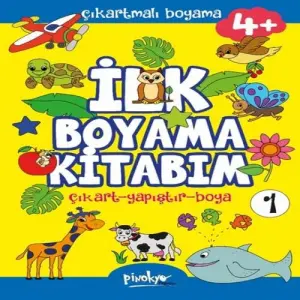 Çıkartmalı İlk Boyama Kitabım 4+ Yaş-1
