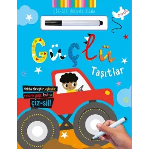 Çiz – Sil Aktivite Kitabı Güçlü Taşıtlar