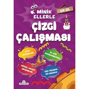 Çiz - Sil Minik Ellerle Çizgi Çalışması (Kalem Hediyeli)