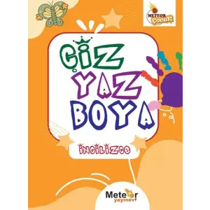 Çiz Yaz Boya İngilizce Boyama Kitabı