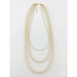 Classic Glow İnci Katman Kolye - Kl0308