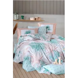 Clasy Ranforce Nevresim Takımı Çift Kişilik Sone V1 Mint
