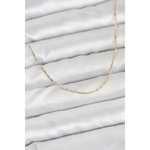CM 14K Gold Renk Kesme Model 60 cm Kadın Kolye