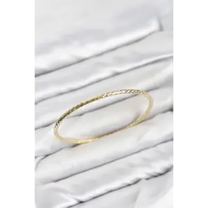 CM Gold Renk Lazer Kesim Model 65 mm Bilezik