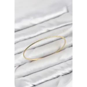 CM Gold Renk Simli Model 65 mm Bilezik