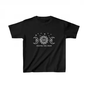 Çocuk Unisex Baskılı T-Shirt - Siyah