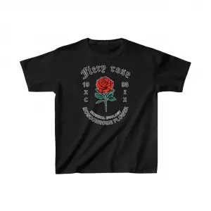 Çocuk Unisex Baskılı T-Shirt - Siyah