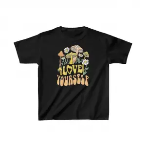 Çocuk Unisex Baskılı T-Shirt - Siyah