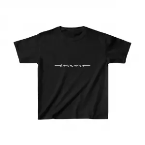 Çocuk Unisex Baskılı T-Shirt - Siyah