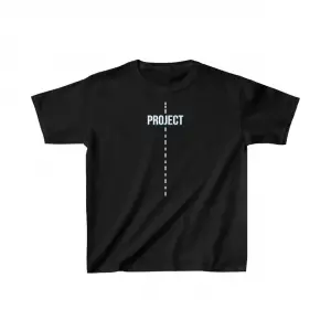 Çocuk Unisex Baskılı T-Shirt - Siyah