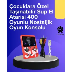 Çocuklar İçin 400 Retro Oyunlu Konsol