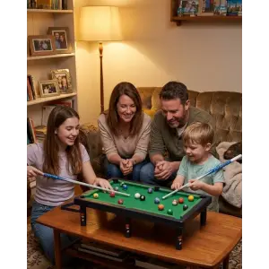 Çocuklar İçin Bilardo Seti Masaüstü Snooker ve Pool Oyuncak
