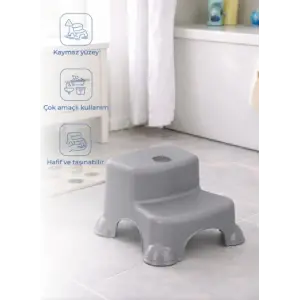 Çok Amaçlı Katlı Basamak 516 (Yeni) Soft Gri