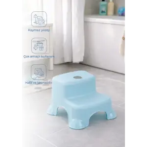 Çok Amaçlı Katlı Basamak 516 (Yeni) Soft Mavi