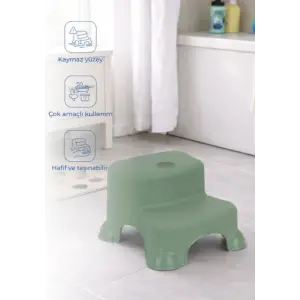Çok Amaçlı Katlı Basamak 516 (Yeni) Soft Yeşil