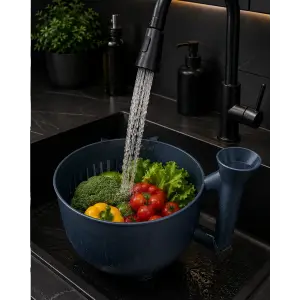 Çok Amaçlı Sebze ve Meyve Temizleme Kabı Pratik Süzgeçli Yapı