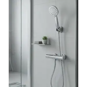 Çok Fonksiyonlu 4 Modlu El Duşu Başlığı Krem Duş Seti Spiral Hortumlu