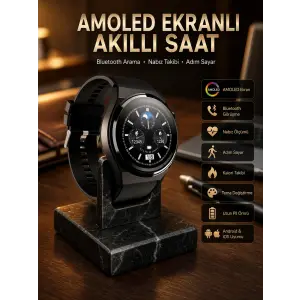 Çoklu Kordon Hediyeli Akıllı Saat Çağrı Cevaplama Müzik Dinleme Dokunmatik Ekran